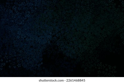 Dunkelblau, grüner Vektorplan mit hellen Sternen. Farbige Illustration mit Sternen. Muster für Astrologie-Websites.