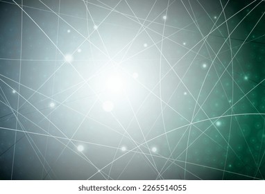 Azul oscuro, diseño vectorial verde con líneas planas. Ilustración abstracta brillante con palos de colores. Patrón para los sitios web de su empresa.