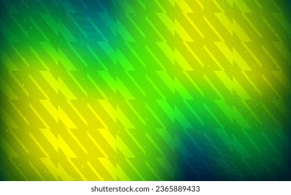 Azul oscuro, diseño vectorial verde con líneas planas. Ilustración de color brillante con rayas nítidas. Mejor diseño para tu anuncio, afiche, banner.