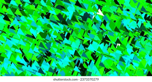 Dark Blue, Green vector layout with triangle forms. Magnificent abstract illustration with triangular shapes , forms. Template for commercials.