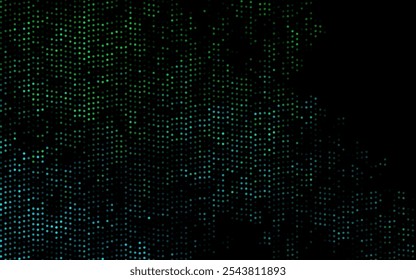 Dark Blue, Green vector layout with circle shapes. Illustration with set of shining colorful abstract circles. Pattern for ads, booklets.