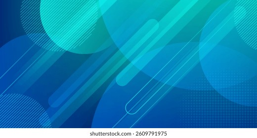 Dark Blue, Green vector layout with flat lines and dots. Decorative shining illustration with lines, dots on abstract template. The pattern can be used as ads, poster, banner for commercial.