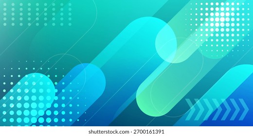 Azul oscuro, diseño de Vector verde con líneas planas y puntos. Ilustración decorativa brillante con líneas, puntos en Plantilla abstracta. El patrón se puede utilizar como anuncios, cartel, Anuncio para comercial.