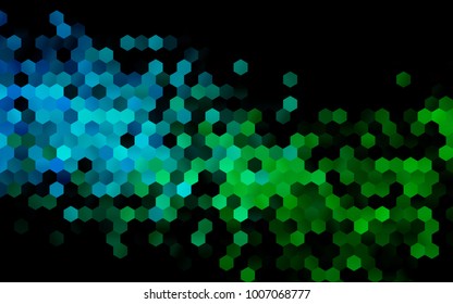Dark Blue, Green vector low poly background. A sample with a polygonal design. Low poly illustration, low polygonal background.