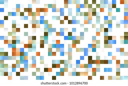 Dark Blue, Green vector low poly background. A sample with a polygonal design. Illustration in polygonal style with repeating squares