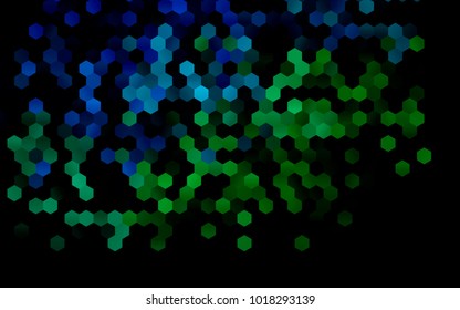 Dark Blue, Green vector low poly background. A sample with a polygonal design. Low poly illustration, low polygonal background.