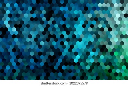 Dark Blue, Green vector low poly background. A sample with a polygonal design. Low poly illustration, low polygonal background.