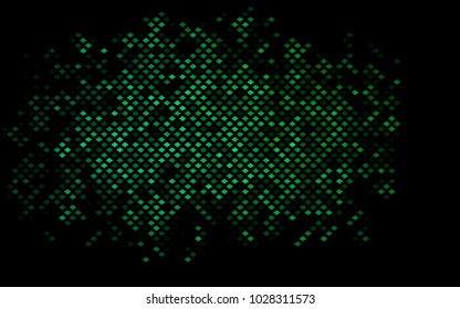 Dark Blue, Green vector low poly background. A sample with a polygonal design. Illustration in polygonal style with repeating squares