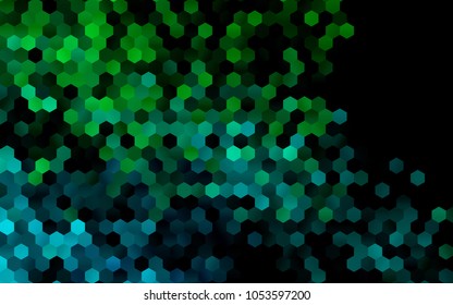 Dark Blue, Green vector low poly background. A sample with a polygonal design. Low poly illustration, low polygonal background.