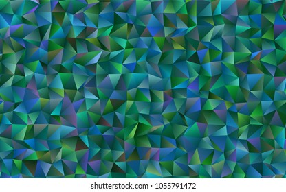 Dark Blue, Green vector low poly background. Shining colored illustration in a brand-new style. A completely new design for your business.
