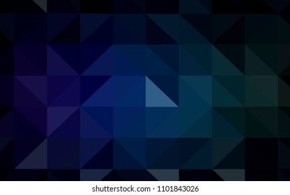 Dark Blue, Green vector low poly texture. Shining colorful illustration with triangles. A new texture for your web site.
