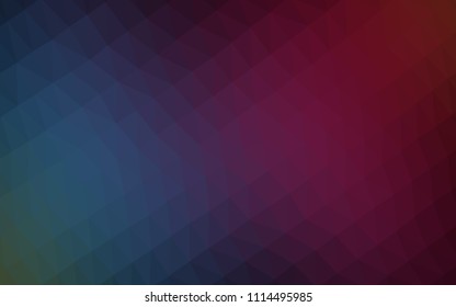Dark Blue, Green vector low poly template. Creative illustration in halftone style with gradient. The completely new template can be used for your brand book.