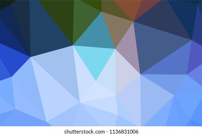 Dark Blue, Green vector low poly texture. Colorful abstract illustration with triangles. Textured pattern for your backgrounds.