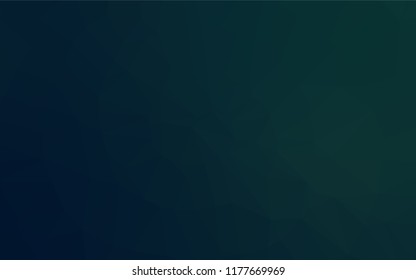 Dark Blue, Green vector low poly texture. Geometric illustration in Origami style with gradient.  The template can be used as a background for cell phones.