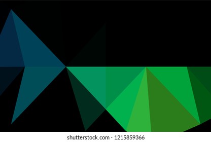 Dark Blue, Green vector low poly texture. Shining colored illustration in a Brand new style. Brand new design for your business.