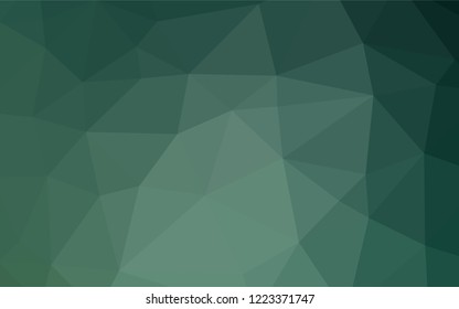Dark Blue, Green vector low poly texture. An elegant bright illustration with gradient. A new texture for your design.