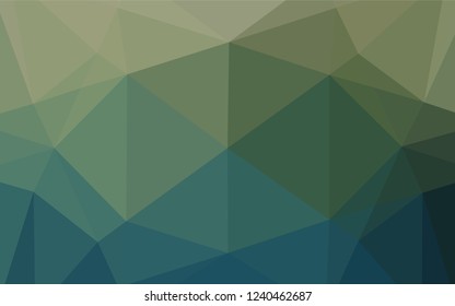 Dark Blue, Green vector low poly texture. Shining colored illustration in a Brand new style. Brand new design for your business.