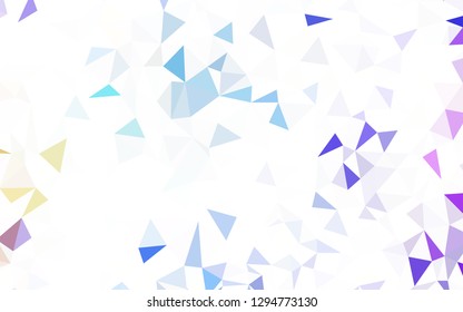 Dark Blue, Green vector low poly texture. A completely new color illustration in a polygonal style. Triangular pattern for your design.
