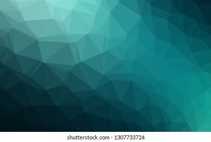 Dark Blue, Green vector low poly texture. Glitter abstract illustration with an elegant design. Brand new design for your business.