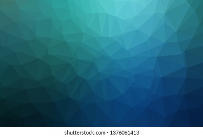 Azul oscuro, Diseño vectorial verde de polos bajos. Una elegante ilustración brillante con gradiente. El mejor diseño triangular para su negocio.