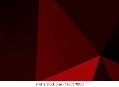 Dark Blue, Green vector low poly background. Polygonal abstract illustration with gradient. A completely new design for your leaflet.