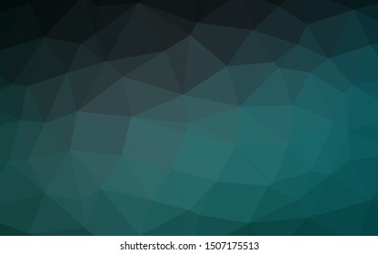 Dark Blue, Green vector low poly cover. A completely new color illustration in a vague style. Brand new style for your business design.