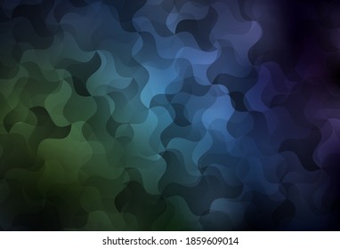 Azul oscuro, verde vectorial bajo diseño de polos. Elegante ilustración poligonal brillante con gradiente. Nuevo estilo para su diseño de negocio.