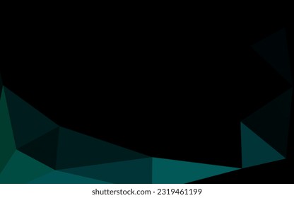 Dark Blue, Green vector low poly layout. Brand new colorful illustration in with gradient. Template for your brand book.