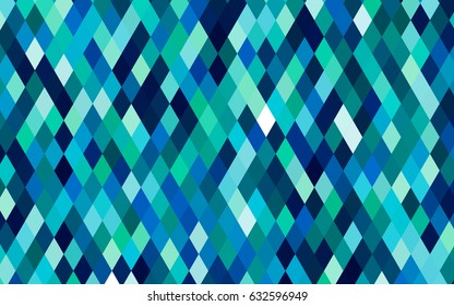 Dark Blue, Green vector low poly template. Shining illustration, which consist of triangles. The polygonal design can be used for your web site.