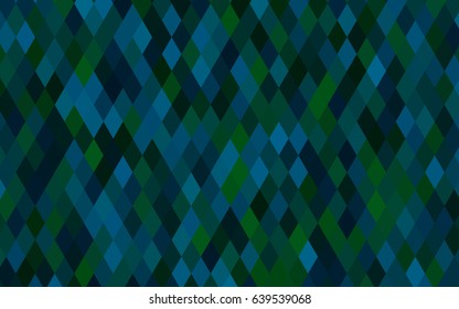 Dark Blue, Green vector low poly background. A vague abstract illustration with gradient. The completely new template can be used for your brand book.