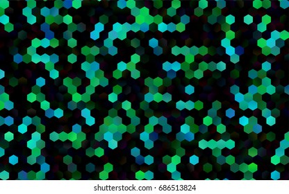 Dark Blue, Green vector low poly background. A sample with a polygonal design. Low poly illustration, low polygonal background.