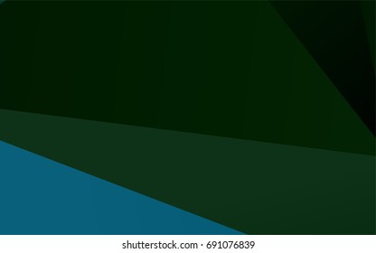 Dark Blue, Green vector low poly background. Geometric illustration in Origami style with gradient.  A new texture for your design.