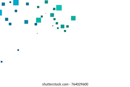 Dark Blue, Green vector low poly background. A sample with a polygonal design. Illustration in polygonal style with repeating squares