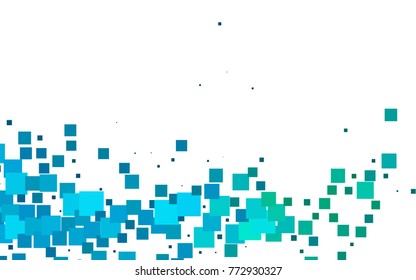 Dark Blue, Green vector low poly background. A sample with a polygonal design. Illustration in polygonal style with repeating squares
