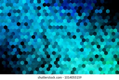 Dark Blue, Green vector modern geometrical abstract background. Texture, brand-new background. Geometric background in Origami style with gradient. 