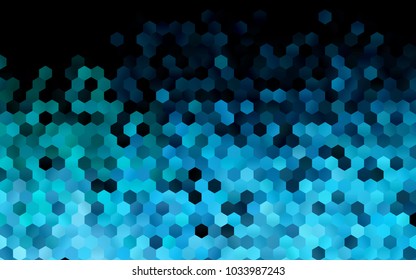 Dark Blue, Green vector modern geometrical abstract background. Texture, brand-new background. Geometric background in Origami style with gradient. 