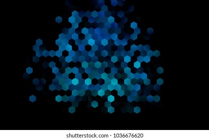 Dark Blue, Green vector modern geometrical abstract background. Texture, brand-new background. Geometric background in Origami style with gradient. 