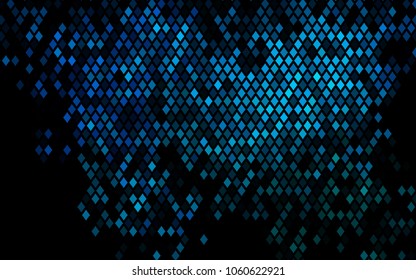 Dark Blue, Green vector modern geometrical background. Abstract template. Geometric pattern in square style with gradient.