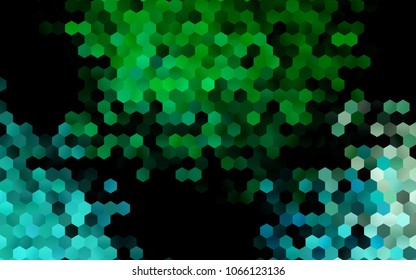 Dark Blue, Green vector modern geometrical abstract background. Texture, brand-new background. Geometric background in Origami style with gradient. 