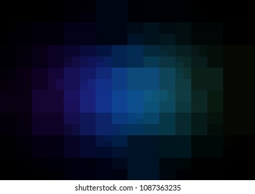 Dark Blue, Green vector modern geometrical abstract background. Texture template. Geometric pattern in Origami style with gradient. 