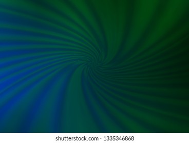 Dark Blue, Green vector modern bokeh pattern. A vague abstract illustration with gradient. A completely new template for your design.