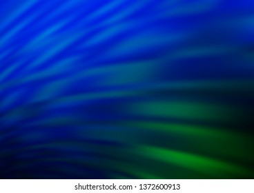 Dark Blue, Green vector modern elegant template. A vague abstract illustration with gradient. The template can be used for your brand book.