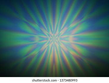 Dark Blue, Green vector modern bokeh pattern. Colorful abstract illustration with gradient. The blurred design can be used for your web site.