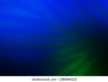 Dark Blue, Green vector modern elegant background. Modern geometrical abstract illustration with gradient. The blurred design can be used for your web site.