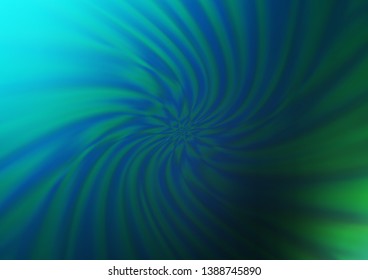 Dark Blue, Green vector modern bokeh pattern. A vague abstract illustration with gradient. The background for your creative designs.