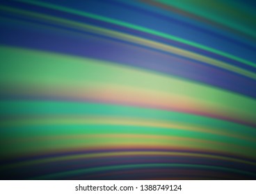 Dark Blue, Green vector modern elegant background. A completely new color illustration in a bokeh style. Brand new design for your business.