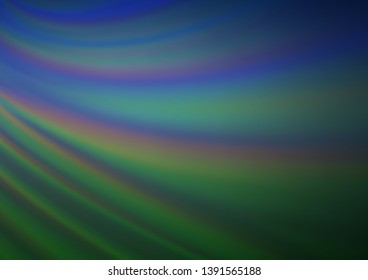 Dark Blue, Green vector modern elegant background. A vague abstract illustration with gradient. The blurred design can be used for your web site.