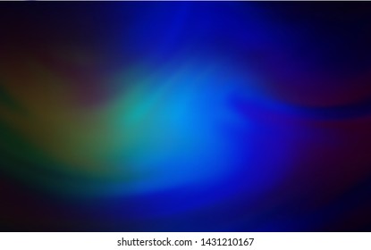 Dark Blue, Green vector modern elegant background. A completely new colored illustration in blur style. Background for designs.