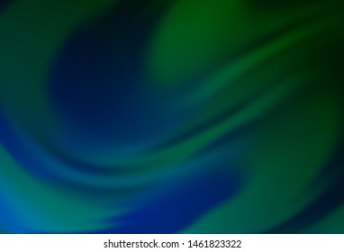 Dark Blue, Green vector modern elegant background. Colorful illustration in abstract style with gradient. Completely new design for your business.