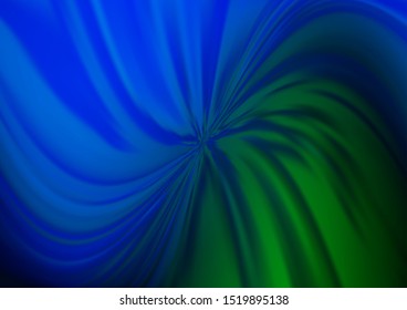 Dark Blue, Green vector modern elegant background. Glitter abstract illustration with an elegant design. The template can be used for your brand book.